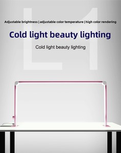36W <b>Foldable</b> LED <b>Desk</b> Lamp Square Nail <b>Table</b> Light Bright Manicure Beauty Lamp for Salon Nail Art Workstation - Product Image 2