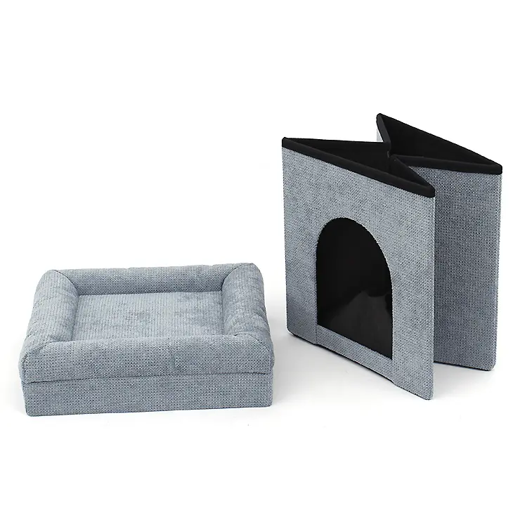 New Pet House Ottoman Đồ Nội Thất Có Thể Gập Lại Lưu Trữ Có Thể Gập Lại Phân Vải Lanh Lưu Trữ Ottoman