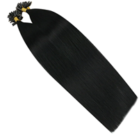 Extensions de cheveux humains à pointe en V pré-collées à la kératine, double épaisseur, couleur personnalisée 613 Blonde, 100% cheveux naturels Remy européens