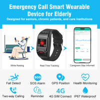 Reloj Inteligente L58PRO con Detección de Caídas y SOS para Personas Mayores, Resistente al Agua IP67, con GPS, Monitoreo de Salud, Llamadas y Brújula