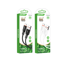 Kabel Pengisian Daya TPE Micro USB KAKUSIGA, Kabel Data Pengisian Cepat Pintar untuk Ponsel & Tablet