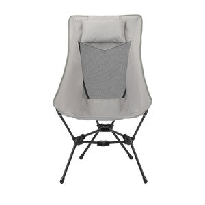 Silla de Gravedad Cero Plegable Ultraligera de Aluminio para Exteriores, Personalizada de Fábrica, Silla Luna de Camping con Respaldo Alto y Almohada - Product Image 2