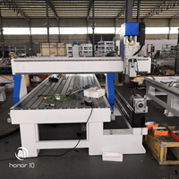 Mesin Router CNC 4-Axis Otomatis Routerstar Kontrol DSP Spindle Tunggal 4.5KW Pendingin Air Motor Stepper Adsorpsi Vakum
