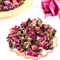 Vente en gros Pingying Rose séchée boutons de fleurs thé amincissant Rose bordée d'or thé aux fleurs sèches tisane