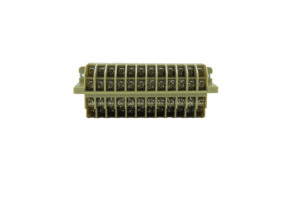 เทอร์มินัลจ่ายไฟ NJSMW JQH8-1.5 12E สำหรับสายไฟ 5-10 AWG พร้อมหน้าสัมผัส 11-20 จุด เชื่อมต่อแบบสกรู ทำจากทองเหลือง 2 ขั้ว 24A สำหรับงานอุตสาหกรรม - Product Image 2