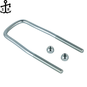 Nhà Máy Tùy Chỉnh Carbon Thép Không Gỉ Kẽm Mạ Đầ<span class=keywords><strong>u</strong></span> Vuông <span class=keywords><strong>U</strong></span> J L Bu Lông Metric Inch Kích Thước Lốp Các Loại Hạt Tùy Chỉnh <span class=keywords><strong>U</strong></span>-Bolt Phụ Tùng Ô Tô - Product Image 2