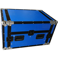 Flight case en aluminium 10U pour ampli, rack DJ avec roulettes pour équipement audio