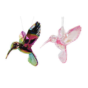 एक्रिलिक पक्षी आकार लटकन सजावट के लिए फांसी इनडोर दीवार के साथ क्रिसमस वृक्ष के गहने - Product Image 4