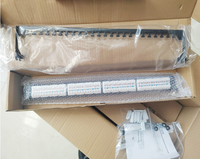 Panel Patch CAT6 RJ45 untuk Peralatan Fiber Optik Rak Mount Pusat Data Jaringan 5G Ruang Server