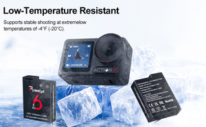 ชุดแบตเตอรี่ลิเธียมไอออน2100มิลลิแอมป์ต่อชั่วโมงเข้ากันได้กับ DJI OSMO 360/ACTION 6/ACTION 5 Pro/ACTION 4/ACTION 3 - Product Image 6