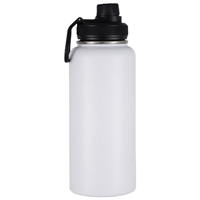 Vasos Personalizados de Acero Inoxidable de 12oz, 32oz, 40oz y 64oz, Botella Deportiva de Doble Pared con Aislamiento al Vacío, con Asa y Tapa para Viajes