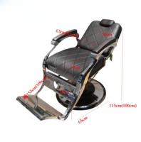 Chaise de barbier avec siège pour salon de coiffure, chaise de beauté pour coiffeur, salon de beauté pour hommes