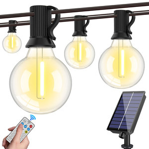 Guirnalda de <span class=keywords><strong>Luces</strong></span> <span class=keywords><strong>Solares</strong></span> G40 de 7.5m con 10 LED Impermeable <span class=keywords><strong>para</strong></span> <span class=keywords><strong>Exterior</strong></span>, Navidad, Bodas, Patios, Jardines y Hoteles - Product Image 1