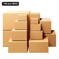 Carton en carton ondulé pour produits frais, boîte d'expédition durable, taille personnalisée, impression de logo, options de matériaux pour le transport