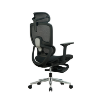 Chaise de bureau ergonomique en maille avec tissu en maille durable, chaise pivotante pour ordinateur, chaise de travail réglable pour les magasins de détail
