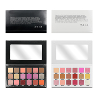 Palette de fards à paupières minéraux waterproof DIY 21 couleurs personnalisables, longue tenue, estompables, maquillage en marque blanche, vente en gros