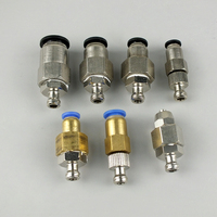 Adaptateur de seringue Tête de distribution trachéale Adaptateur en métal Connexion de seringue Connecteur de seringue d'articulation trachéale