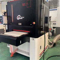 Machine de débavurage de tôles métalliques entièrement automatique de 1000 mm avec fonctions de polissage et de ponçage