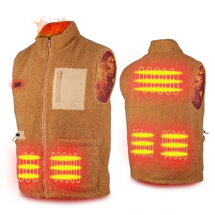 Outdoor Infrared Heating Clothes Safely Heated Warm Vest With Heated Inside