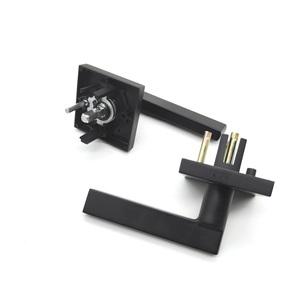 Manija de Puerta Cilíndrica Multifuncional para Estados Unidos y Canadá, con Certificación ANSI Grado 2 y UL, Resistente al Fuego, con Cerradura de Palanca, Color Negro Mate - Product Image 4