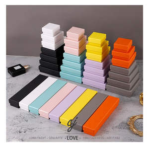 Carline Hotsale portagioie di carta Logo personalizzato piccolo anello orecchino bracciale collana con Logo confezione regalo - Product Image 1