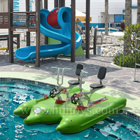 Vélo aquatique deux places Dolphin en aluminium à pédales, idéal pour les sports nautiques résidentiels, avec éléments en PE et métal – Offre spéciale