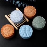 Moule en silicone 3D en relief en forme de patte de chat pour savon, bougie, chocolat, pâtisserie, outils de décoration intérieure, cadeau