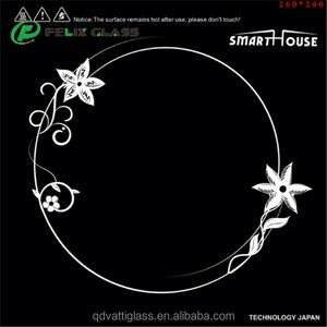 Verre céramique résistant aux hautes températures de 4mm pour les applications d'écran d'affichage d'utilisation industrielle et d'hôtel de cuiseur d'induction - Product Image 2