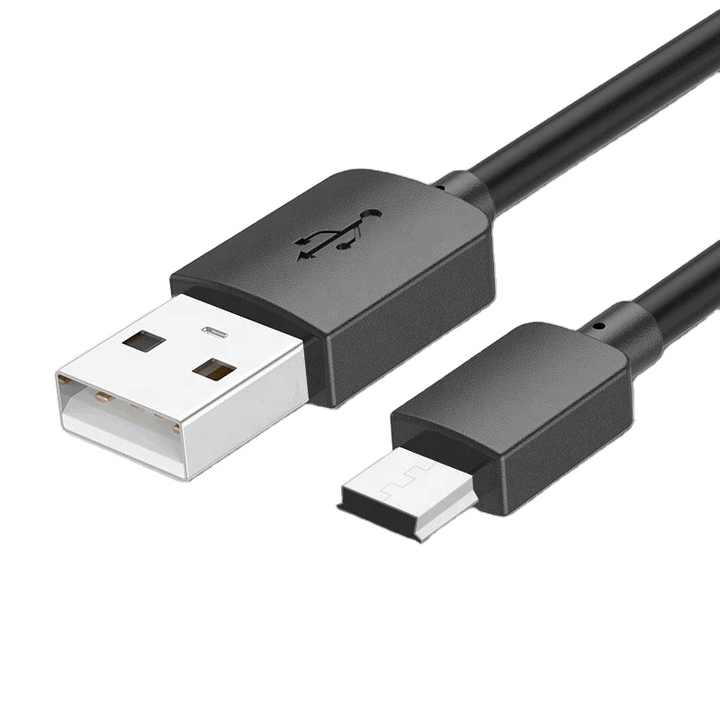 Factory Wholesale V3 Extended Mini USB Data Cable MP3 MP4 Pure Copper Fast Charging Mini 5Pin USB Cable