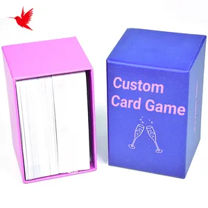 Manufacturer Custom Printing Service Set Of Adult Party Drinking Games Cards With Box For Playing