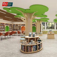 Meuble de bibliothèque en bois personnalisé, équipement de librairie, meubles de bibliothèque scolaire, conception de meubles de bibliothèque