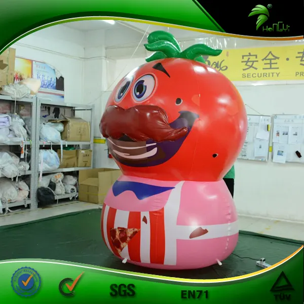 Inflatable Tomato Model Inflatable 3D Cartoon Mascot Oxford Cloth Human Shape Custom Air Figure