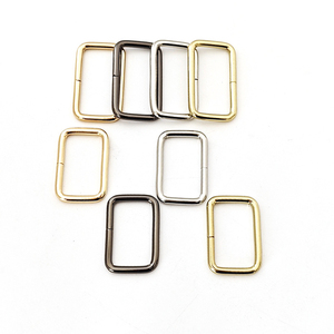 13/16/20/25/32/38mm chất lượng cao hợp kim Túi dây đeo kết nối <span class=keywords><strong>Clasp</strong></span> hành lý túi xách Phụ Kiện phần cứng vuông vòng khóa - Product Image 5