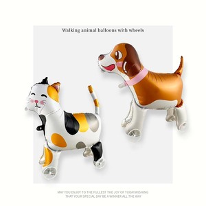 New 3D Cartoon Self-Standing Foil <strong>Balloon</strong> Jungle Walking Animal <strong>Balloons</strong> Happy Birthday Party Decoration Wheeled Animal <strong>Balloon</strong> - Product Image 5