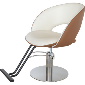 Chaise de Barbier Moderne et Simple en Cuir, Pivotante et Hydraulique, Petite Chaise de Salon pour Coiffeur - Product Image 2