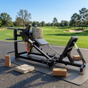 Xinruifitness Hack Squat Commercial Leg Trainer ciblant les quadriceps et les fessiers pour l'entraînement de force en salle de sport KBS-25213 Ce produit utilise t - Product Image 1