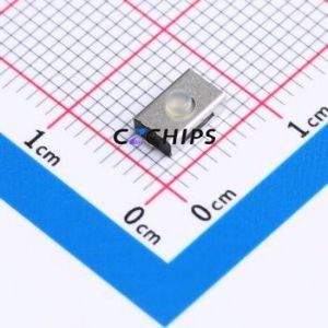 YTS2193GU Tactile Switch SMD Switch Single Pole Single Throw Round Button 3N Vertical Mount - Product Image 1