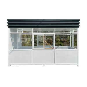 Cabine de sécurité en acier préfabriqué 2x3m, structure moderne, mobile, légère et soudée pour extérieur - Product Image 4