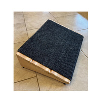 Rampe pour animaux de compagnie, intérieur ou extérieur, pour chiens ou chats. Fabriqué en bois de cèdre avec tapis extérieur et tapis de couloir. 20 pouces de large