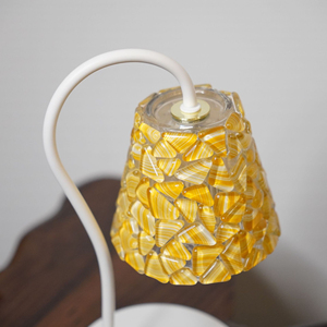 Christmas Bell Midcentury Design Eco-Friendly LED Table <b>Lamp</b> Yellow Shade Cordless Battery Operated <b>Bedside</b> Use Holiday Decor - Product Image 1