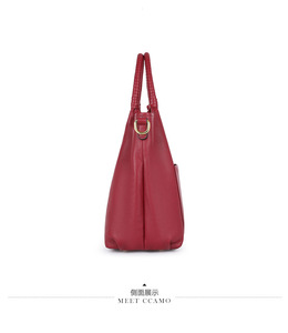 กระเป๋าโท้ทหนังแท้ขนาดใหญ่สำหรับผู้หญิง แฟชั่นใหม่ คุณภาพสูง กระเป๋าธุรกิจเรียบง่าย กระเป๋าสะพายไหล่ผู้หญิง - Product Image 4