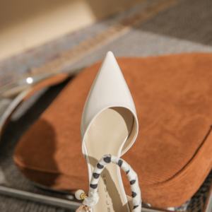 Sandales à talons hauts décontractées à bout pointu et semelle plate, chaussures à talons hauts exquises, chaussures de bureau décontractées - Product Image 5