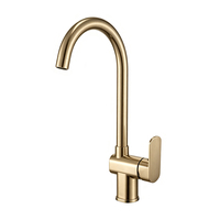 Robinet de cuisine en acier inoxydable 304 OEM, monocommande, col de cygne haute, finition brossée, pour évier, vente en gros, direct usine