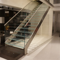 DAIYA — escalier en verre trempé, avec ficelle blanche