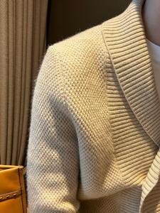 <span class=keywords><strong>Abrigo</strong></span> de punto formal de negocios para <span class=keywords><strong>hombre</strong></span>, estilo Caballero, botón de doble botonadura, cuello redondo, cálido y cómodo. - Product Image 4