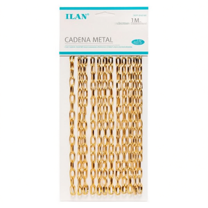 Catena in metallo Ilan 1M color oro chiaro per artigianato e creazione di gioielli - Product Image 2
