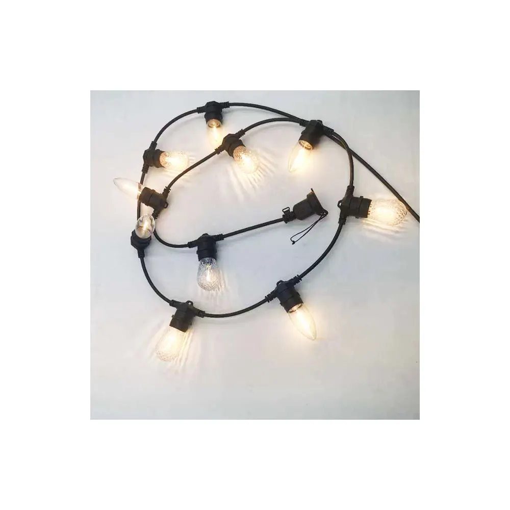 Venta caliente Rhombic S14 LED String Light luces de Navidad bombillas de repuesto carrete de enchufe a granel para venta al por mayor