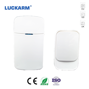 Kit Sonnette Sans Fil <span class=keywords><strong>Autonome</strong></span> à Énergie Cinétique Bouton et Récepteur Branchement 100m Portée 4 Volumes Réglables pour <span class=keywords><strong>Maison</strong></span> Hôtel - Product Image 3