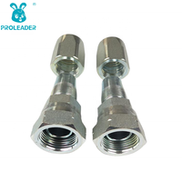 22618D-R5 Raccord femelle forgé plaqué zinc 60 °   Raccord hydraulique conique en acier inoxydable avec filetage interne BSP réutilisable