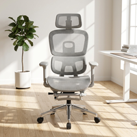 Chaises de bureau ergonomiques réglables avec accoudoirs en PU, chaise de bureau inclinable en maille, chaise de bureau pivotante, chaise de bureau de direction